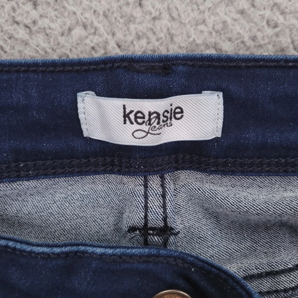 KENSIE Jeans Size 6/28 Skinny Leg Mid Rise Dark Wash Stretch Denim‎ 28x27
